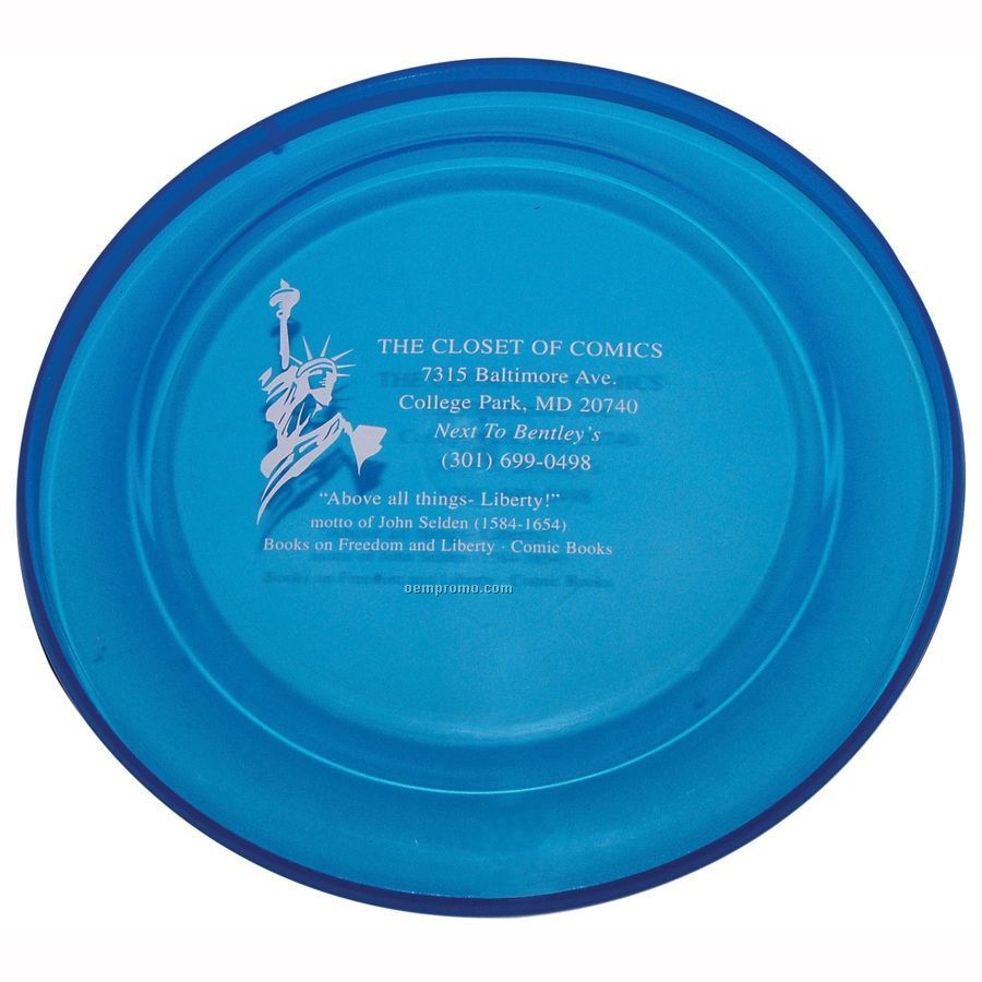 Biodegradable Crown Flyer Flying Disc (Transparent Colors)