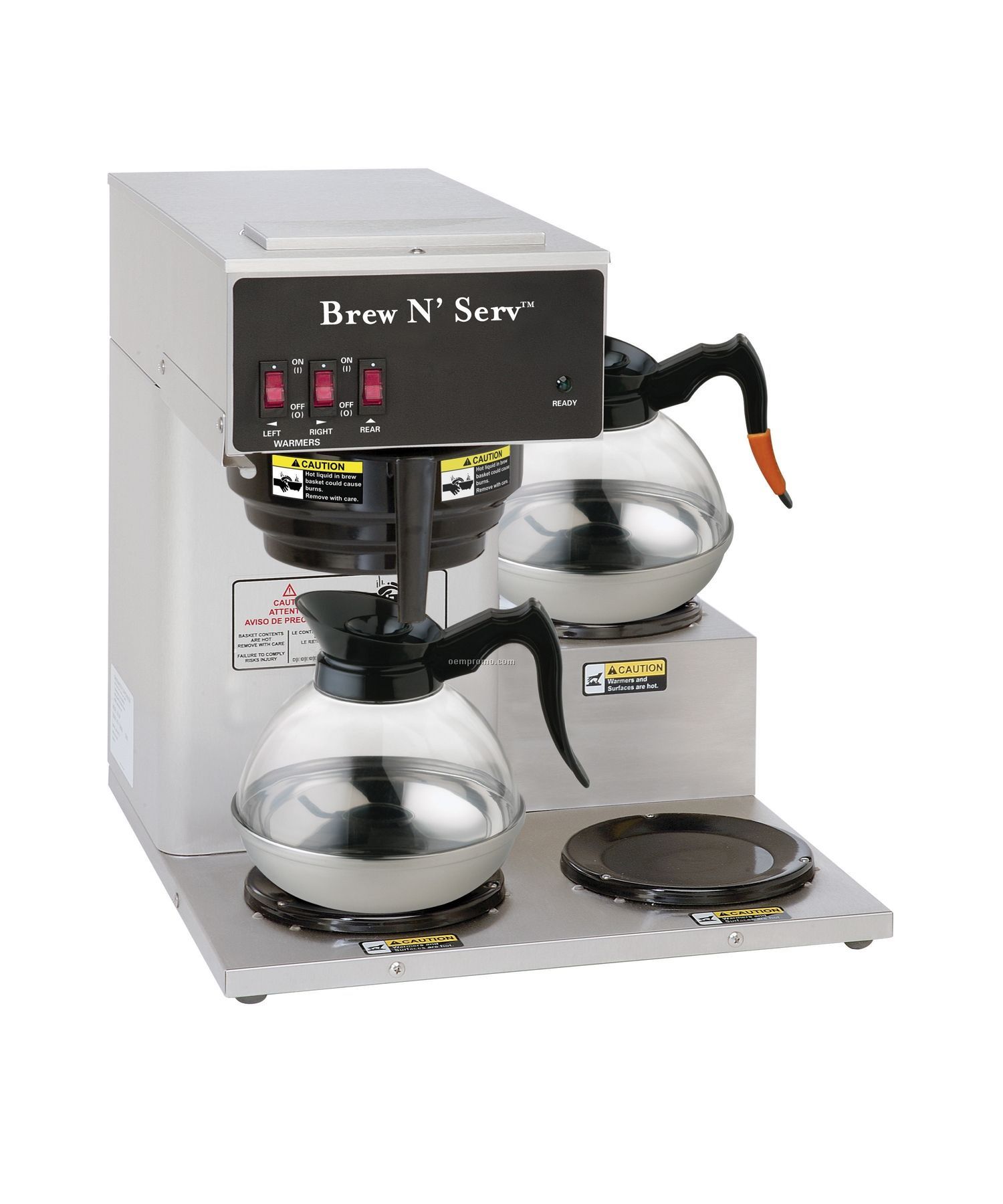 Brew N' Serv 3 Warmer Pour Over Brewer Package