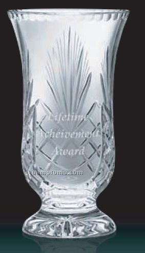 Hand Cut Crystal Award Vases / 10"