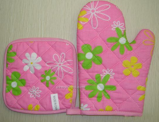 Kitchen Sets With Oven Glove And Mat
