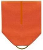Pin Drape Ribbon, Orange W/ Jump Ring