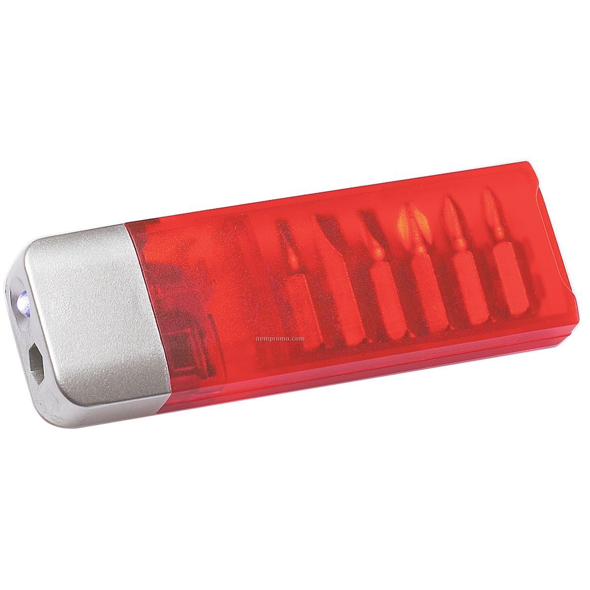 Red Screwdriver Flashlight W/ White LED