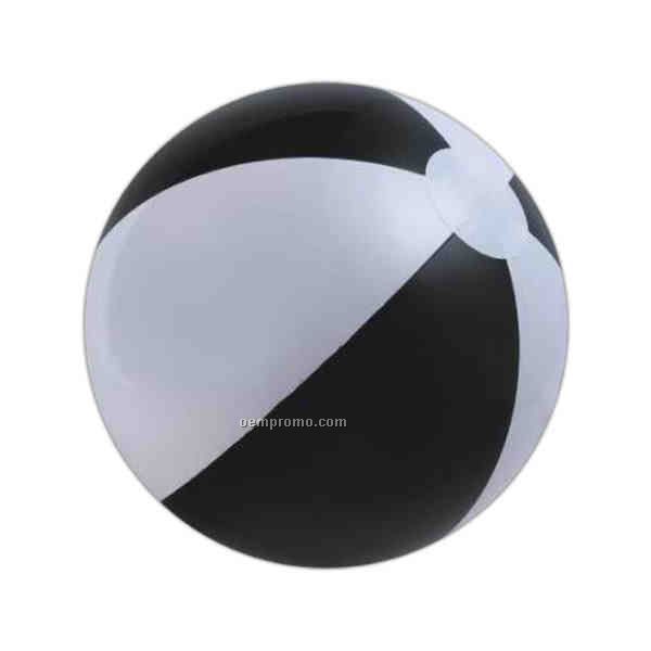 16" Inflatable Beach Ball - Black & White