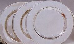 4 Piece Silver Plated Plate Set (6