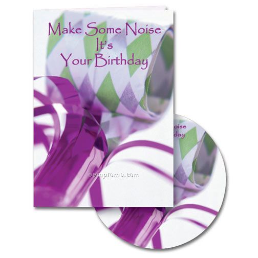 Make Some Noise Birthday Greeting Card With Matching CD