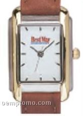 Pedre Women's Sutton Watch W/ White Dial & Brown Smooth Leather Straps