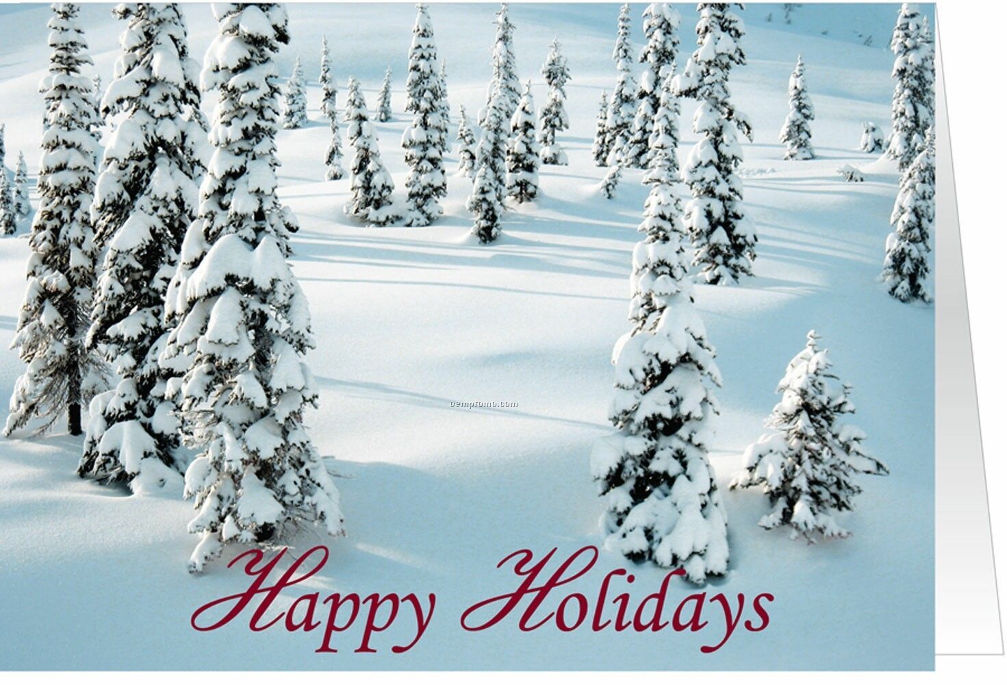 Snowy Woods Holiday Greeting Card