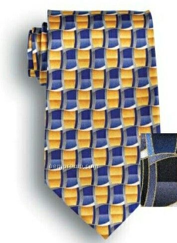Wolfmark Career Collection Silk Tie - Lasalle Gold