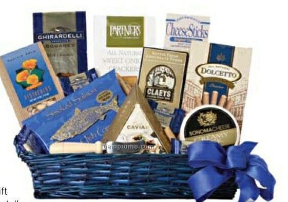 Chez Gourmet Gift Basket With Chocolate & Crackers