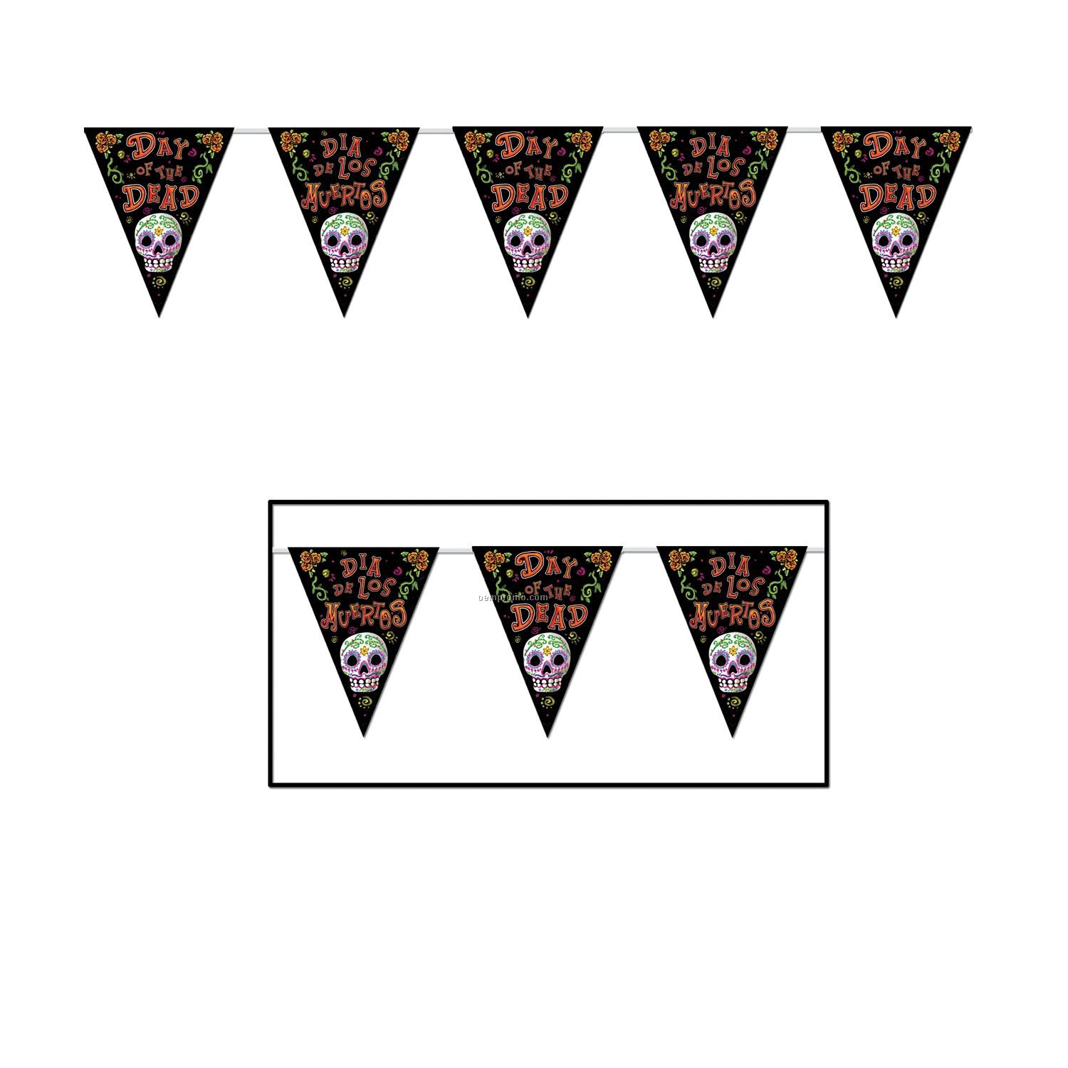 Day Of The Dead Pennant Banner