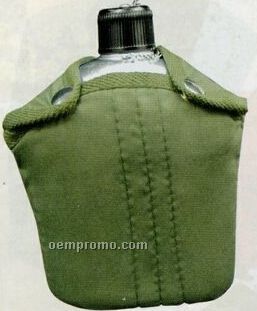 Gi Style Aluminum Military Canteen With Cover