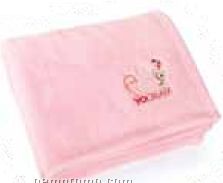 Pink Velura Throw Blanket