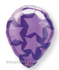 18" Quartz Purple Star Perfect Balloon