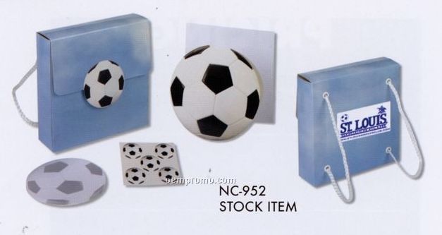 Stock Soccer Ball Stationery Kit