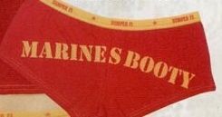 Women's Red Marines Booty Underwear