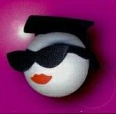 Cool Characters Deluxe Coolball Cool Grad Girl Antenna Ball