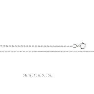 Ladies' 7" 14kw 1mm Rope Chain Bracelet