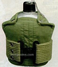 Military Canteen With Cover & Pistol Belt