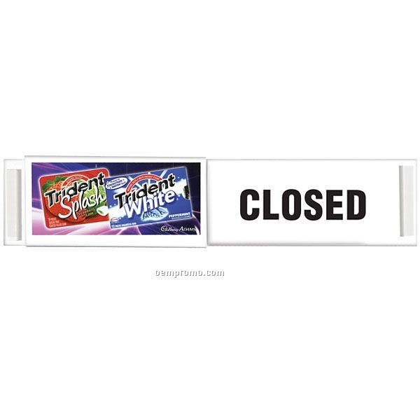 Sliding Open/ Closed Sign For Retail Doors & Windows