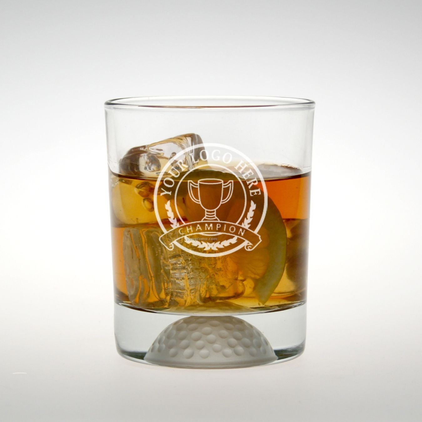 12 1/2 Oz. Fore Double Old Fashioned Glass (Set Of 4 - Deep Etch)