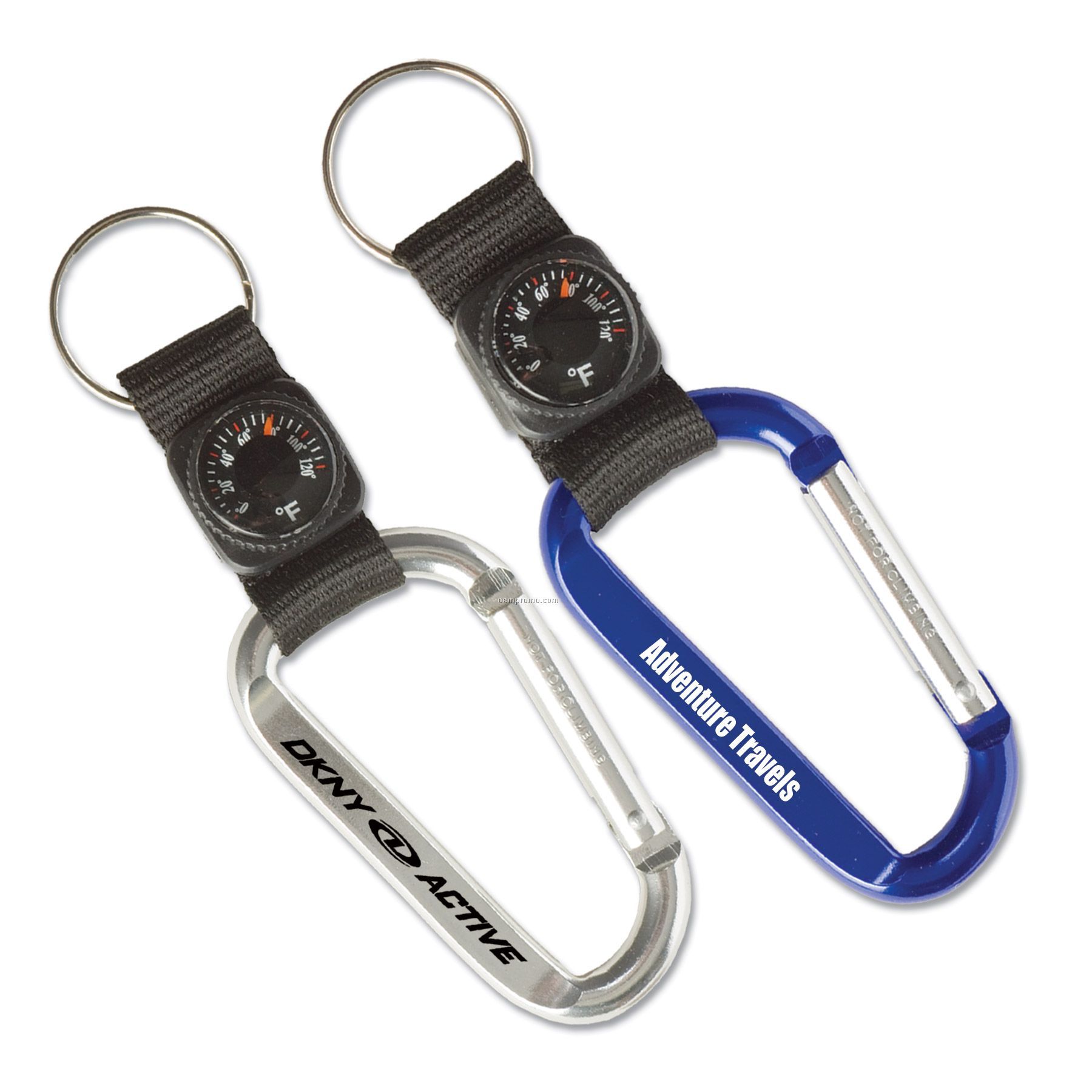 Carabiner W/ Thermometer Key Tag