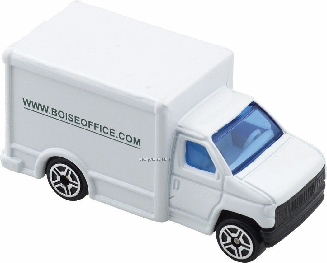 Die Cast White Delivery Truck