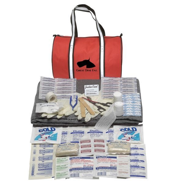 First Aid Duffel Kit W/ Reflective Handles