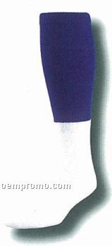 Stock Cushioned Tube Football Socks W/ Colored Top (13-15 X-large)