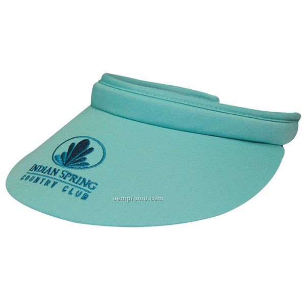 Chino Twill Clip-on Visor With 2 1/2" Bill (1 Size Fits Most)