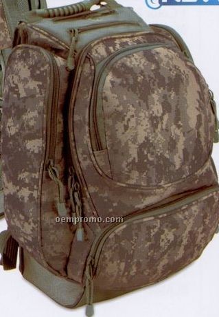 Digital Camouflage Deluxe Backpack (Screen Printed)