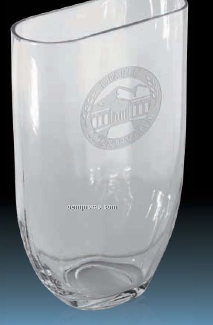 Oval Glass Vase Award / 10"