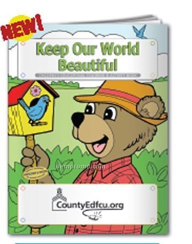 Coloring Book - Keep Our World Beautiful W/ Bosley Bear