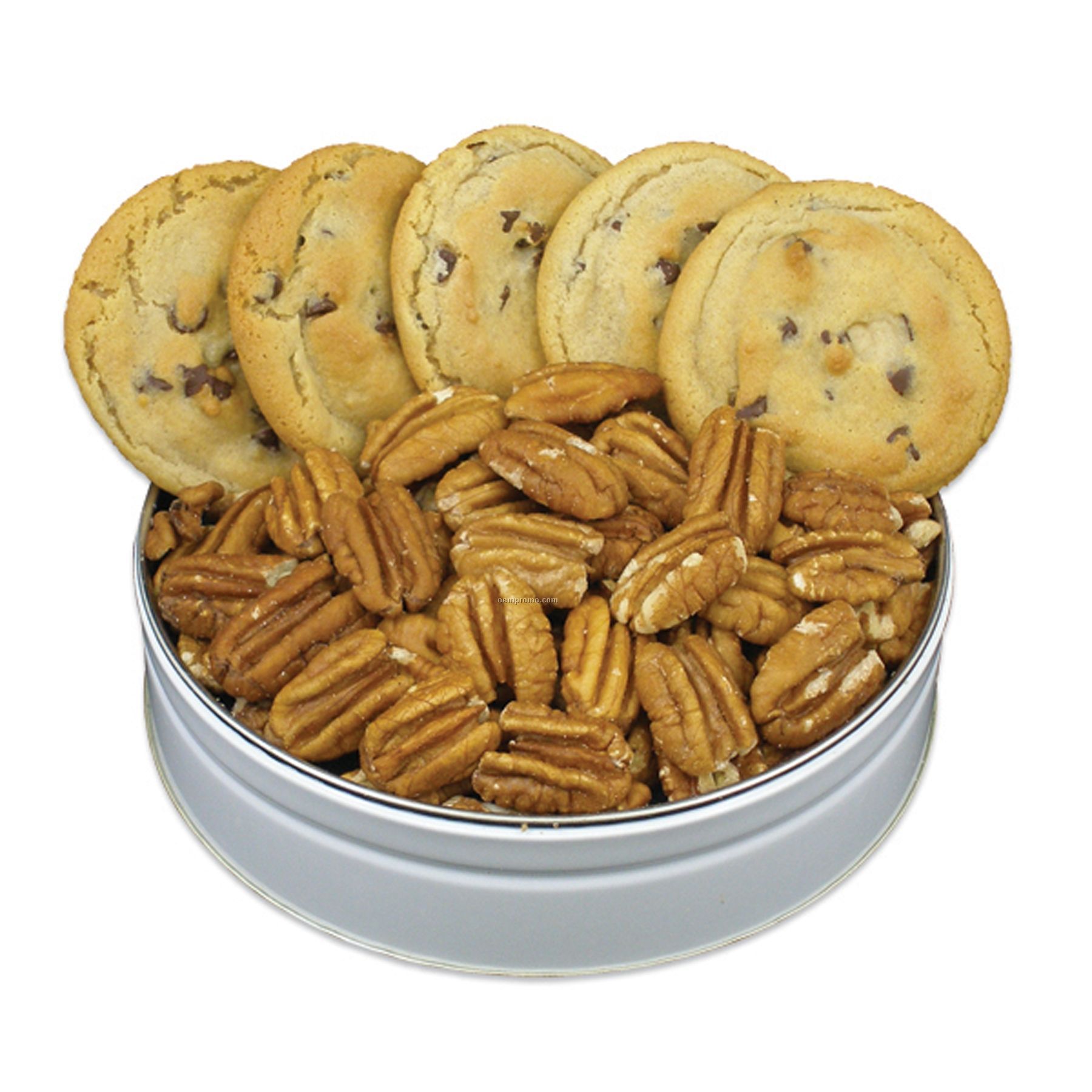 Cookie Nut Combos - Chocolate Chip (5 Cookies) Pecan Halves (4 Oz.)
