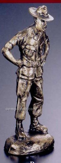 Military Line Zinc Casting Statues (Drill Sergeant)
