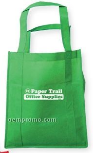 Non Woven Green Tote Bag (Printed)
