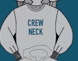 Youth Applique Embroidered Custom Crew Neck Sweatshirt