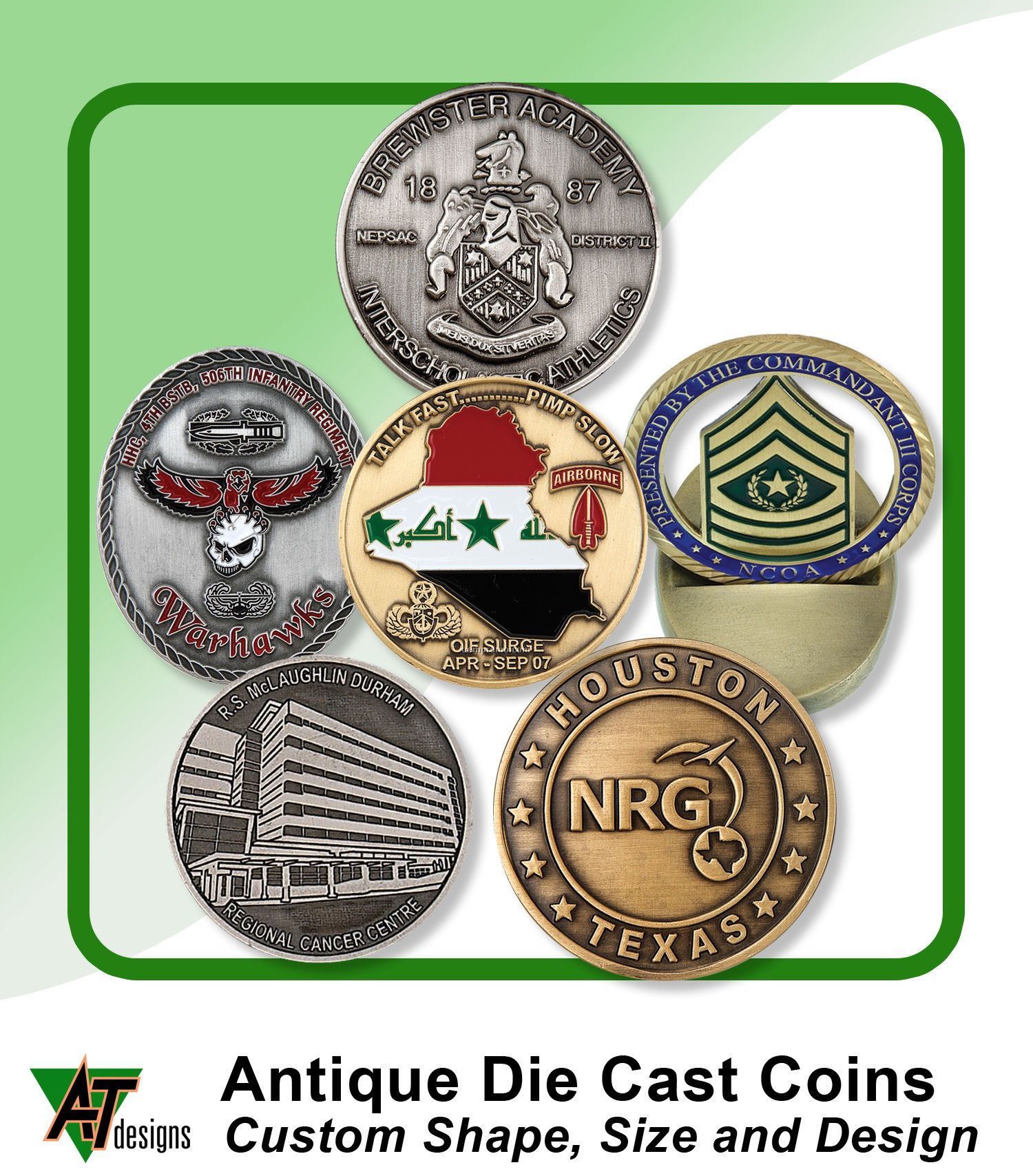 1-3/4" Antique Coin