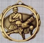 2 3/8" Stock Sculptured Medal - Male Karate