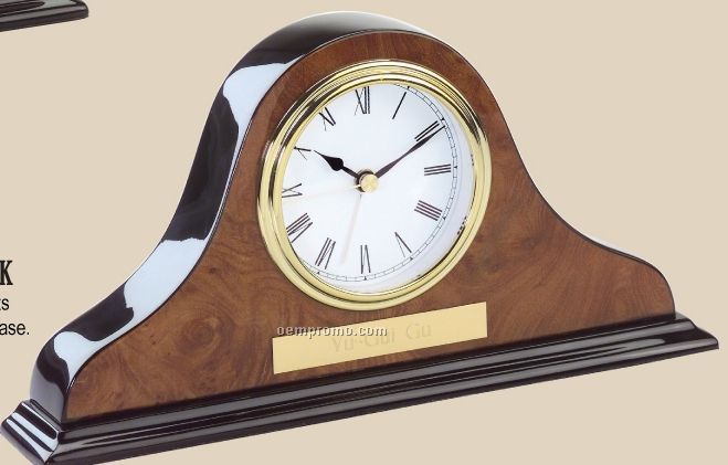 Burlwood Napoleon Style Clock