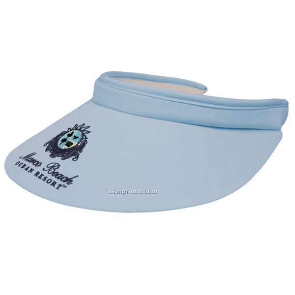 Chino Twill Clip-on Visor With 4 1/2" Bill (1 Size Fits Most)