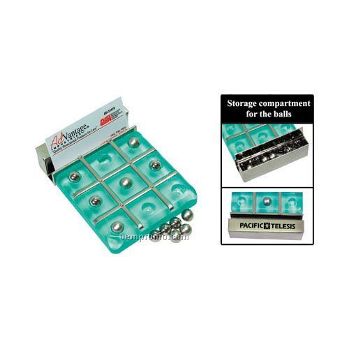 Jade Acrylic Tic-tac-toe Game/ Business Card Holder