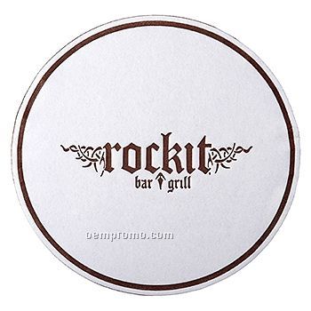 Soft Embossed 4" Round Tissue Coaster (1 Color)