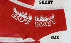 Women's Red Firefighter Hot Booty Underwear