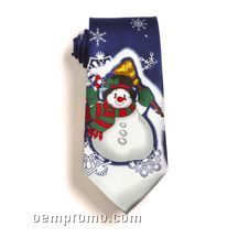 Christmas Tie (Snowman)