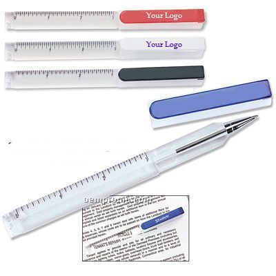 Magnifier-ruler Pen