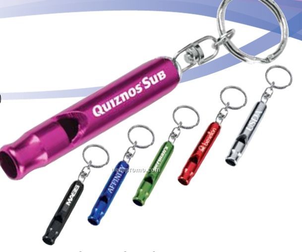Metal Whistle With Keychain