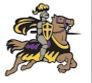 Stock Jousting Knight Mascot Chenille Patch
