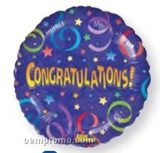 18" Congratulations One Sided Balloon