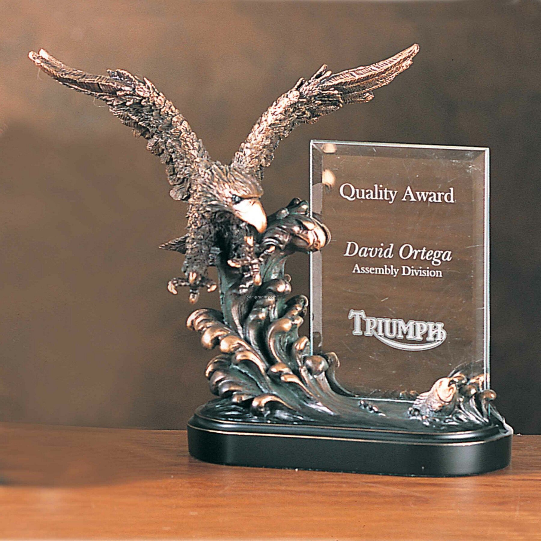 9-1/2" Vision Eagle Bronze Resin Award