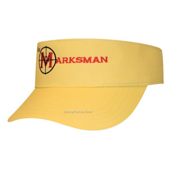 Brushed Twill Visor With 2 1/2" Front